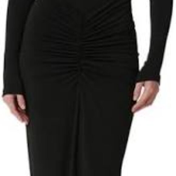 ruched turtleneck maxi dress - Picture 2 of 2